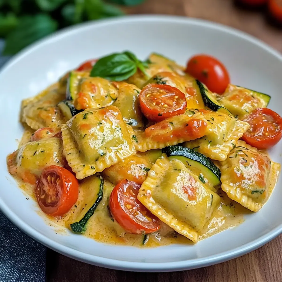 Cremige Maultaschenpfanne mit Zucchini