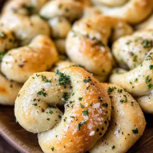 Weiche glutenfreie Knoblauchknoten