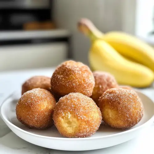 2-Zutaten Bananen Donut Löcher