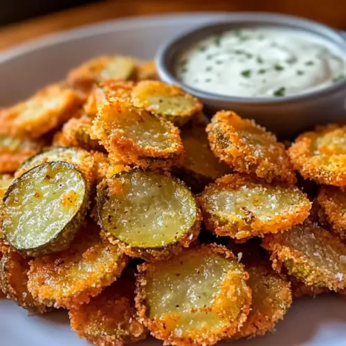 Knusprig frittierte Gurken