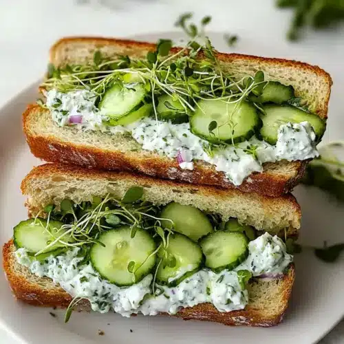 Einfache Gurkensalat-Sandwiches