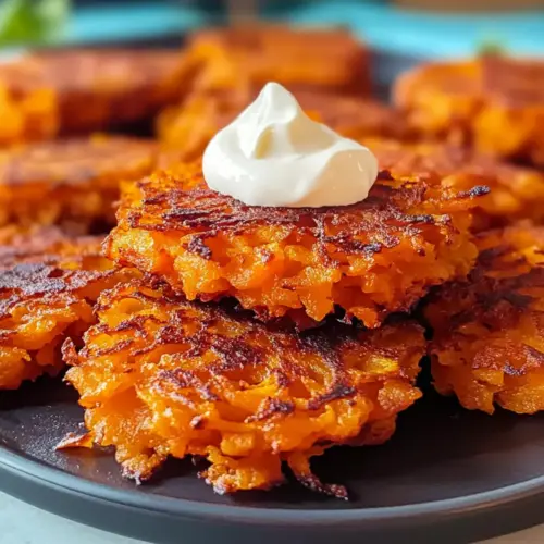 Herzhafte Süßkartoffel-Rösti