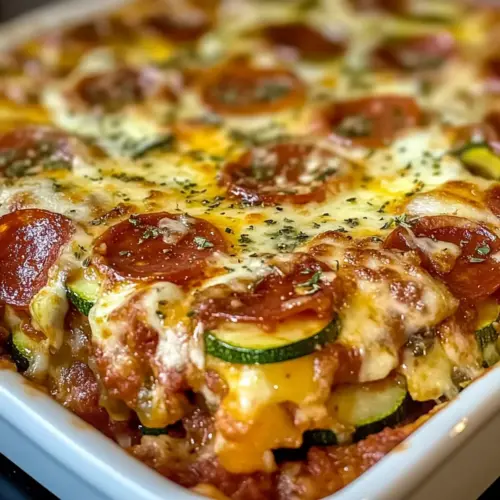 Zucchini Pizza Auflauf