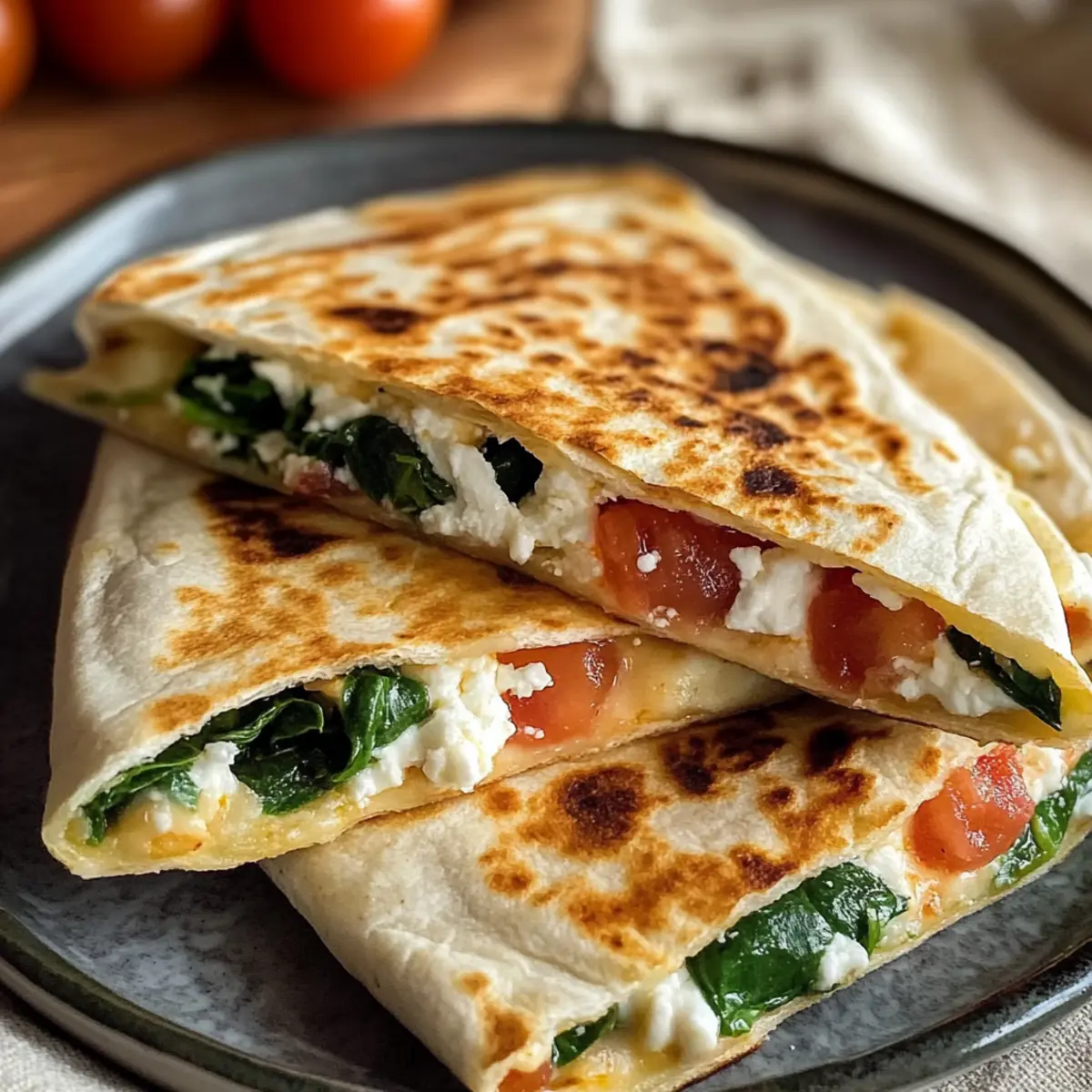 Käse-Mediterrane Quesadilla