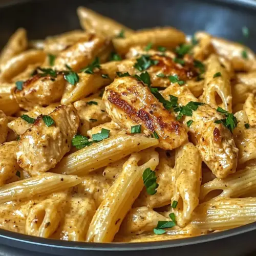 Cremige Cajun-Hühnchen-Penne-Pasta