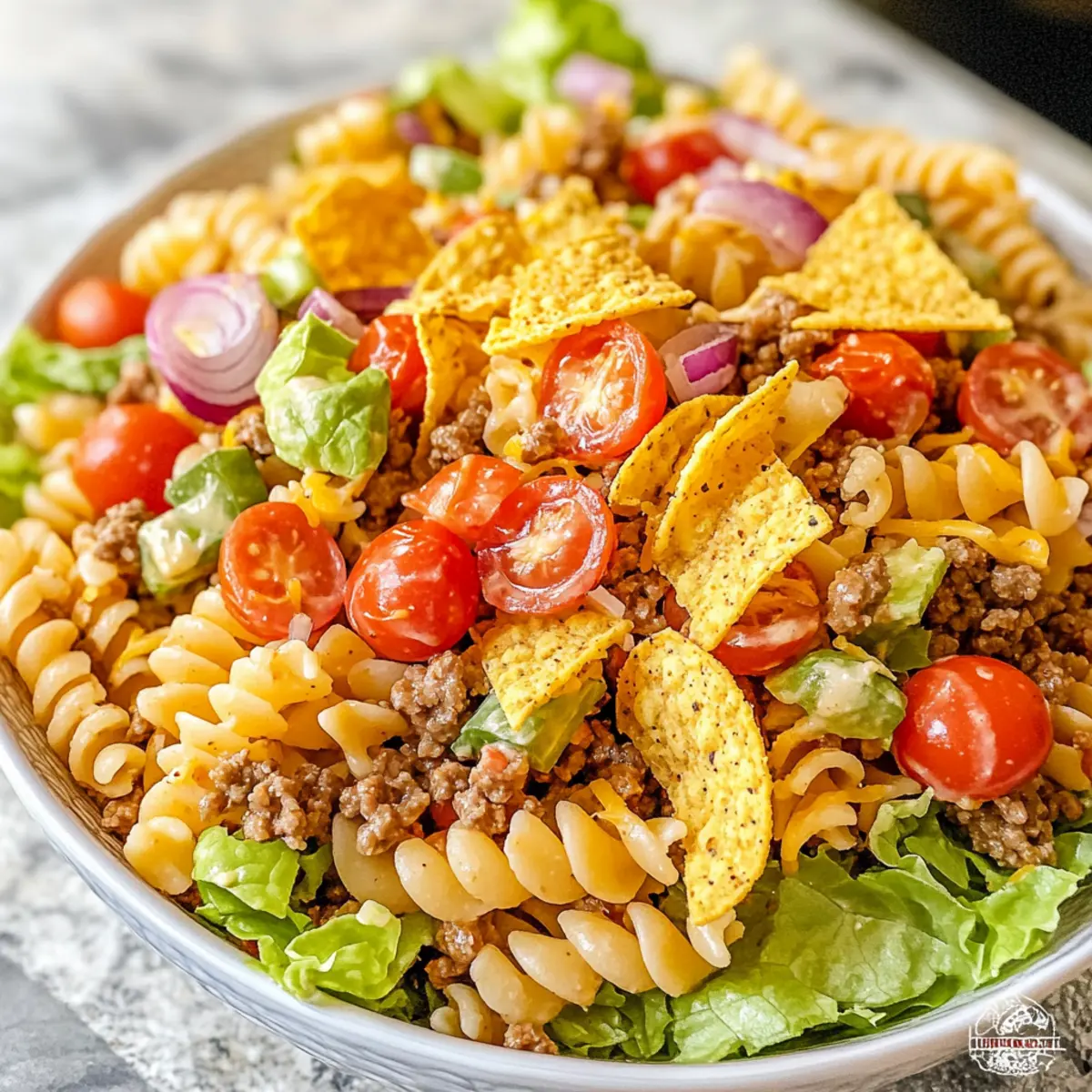 Einfache Taco-Pasta-Salat
