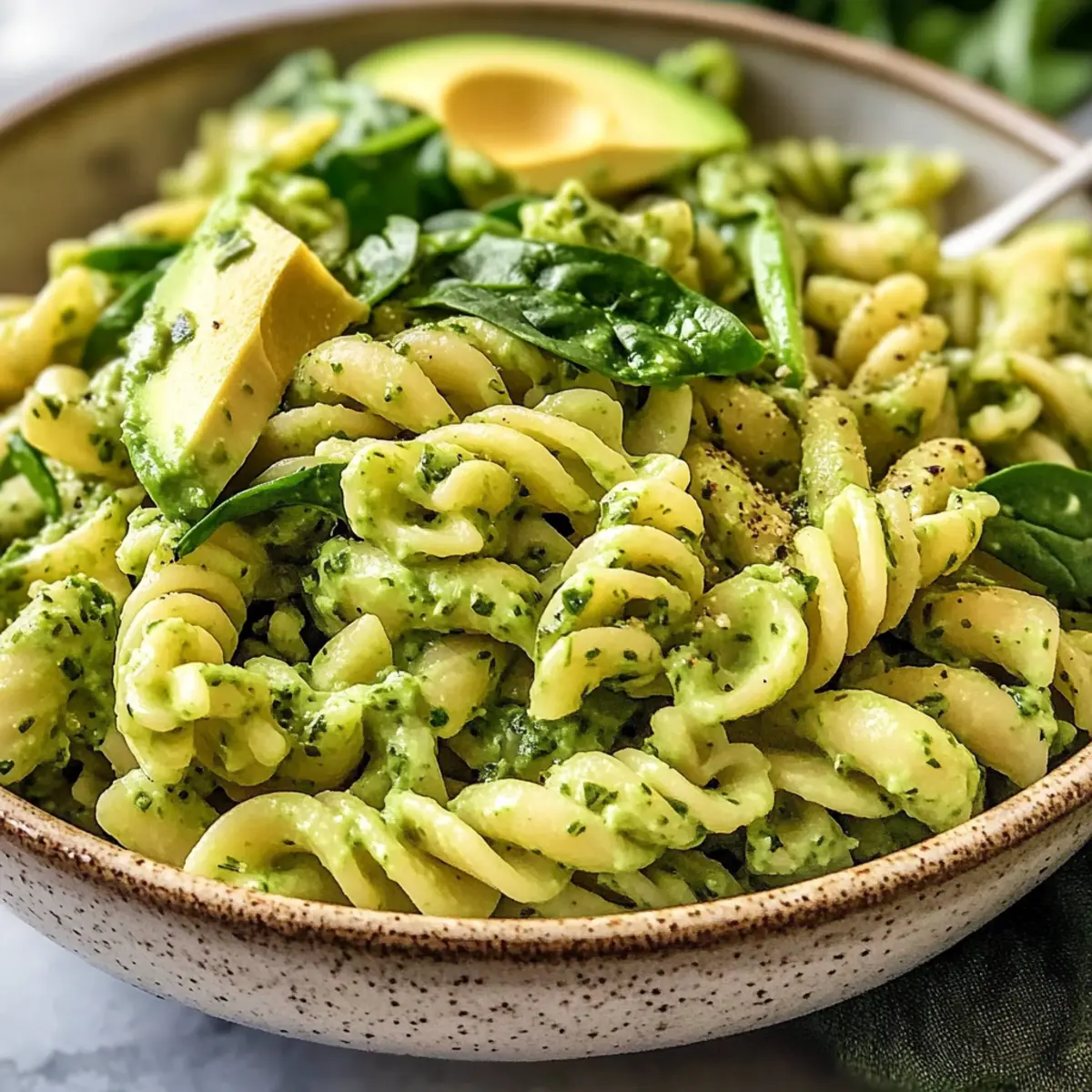 Grüne Göttin Nudelsalat