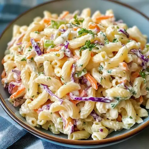 Unwiderstehlicher Nudel-Salat mit Coleslaw-Dressing