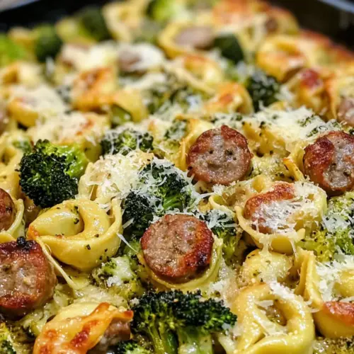 Blechpfanne Brokkoli Tortellini Auflauf