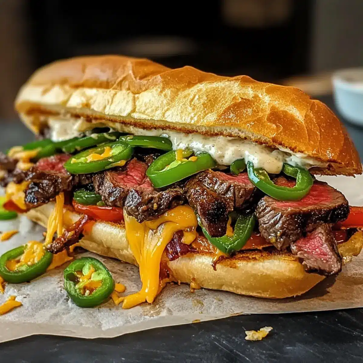 Koreanisches Steak-Sandwich