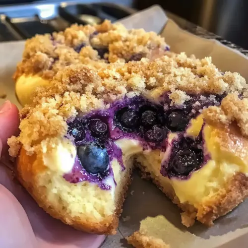 Heidelbeerpuddingkrümelbrötchen