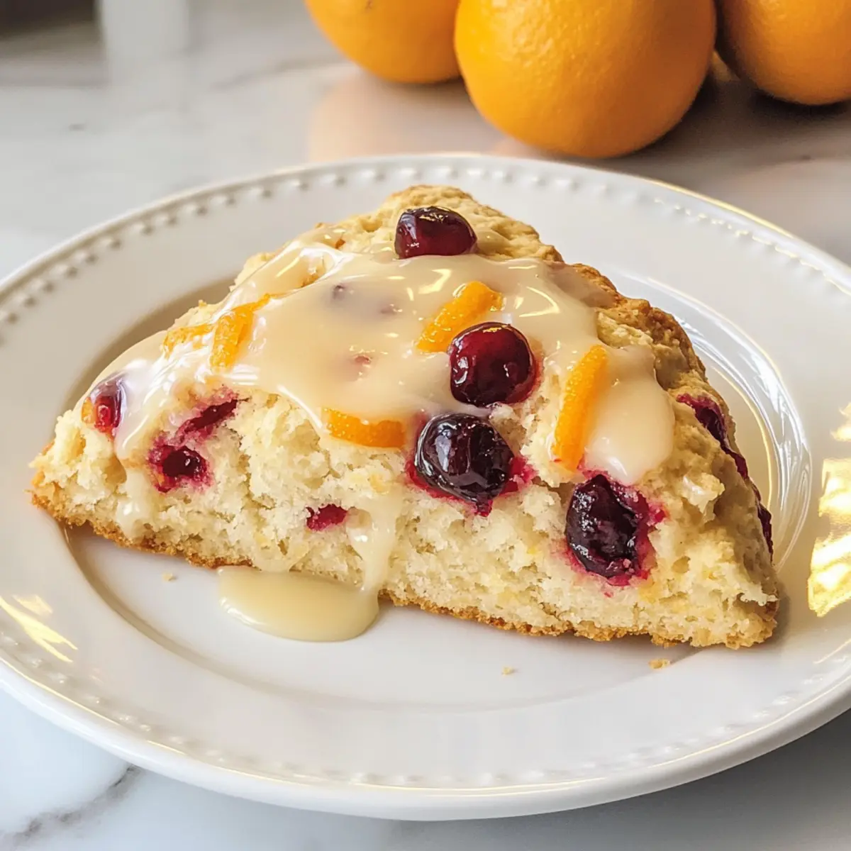 Preiselbeer-Orange-Scones