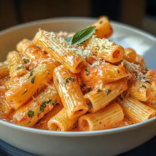 Cremige Tomaten-Knoblauch-Pasta