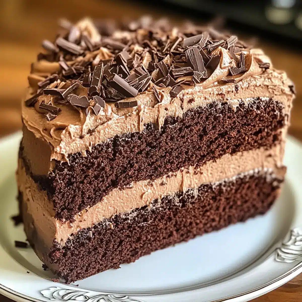 Doppelschichtiger Schokoladenfudgekuchen