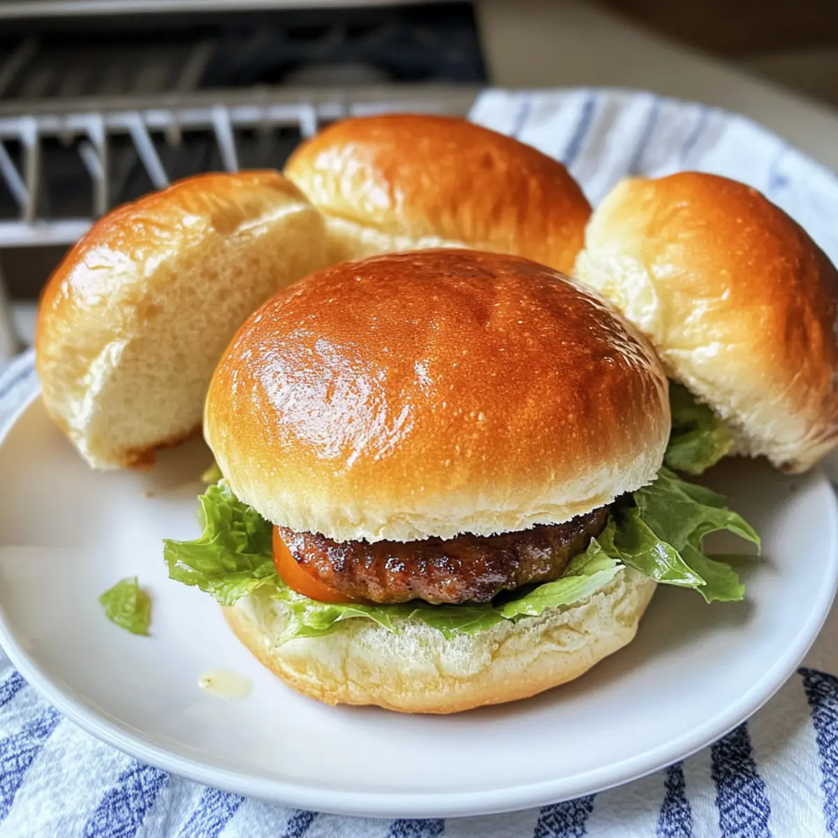 Hausgemachte Hotdog- und Hamburgerbrötchen
