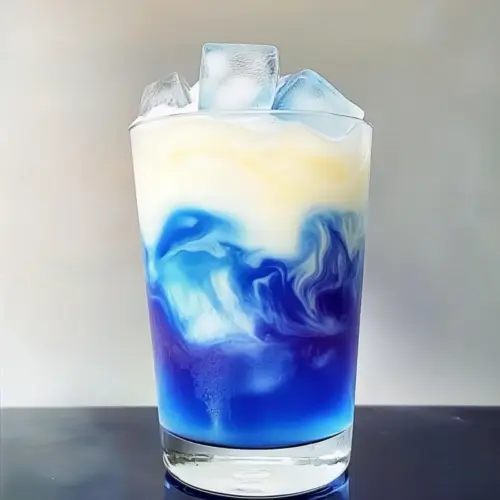 Eisblauer Teelatte Rezept