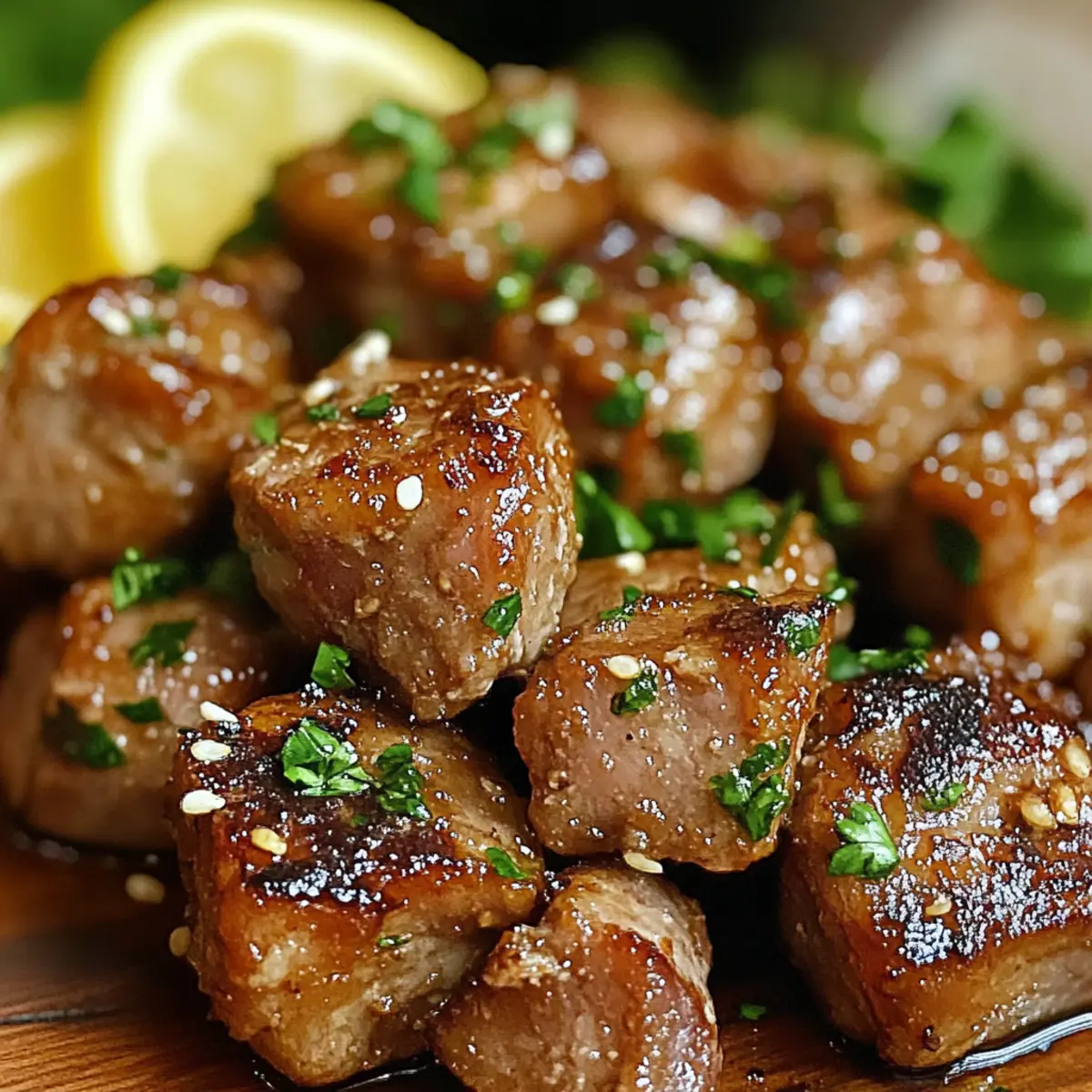 Unwiderstehlich herzhafte Knoblauch-Schweinehäppchen