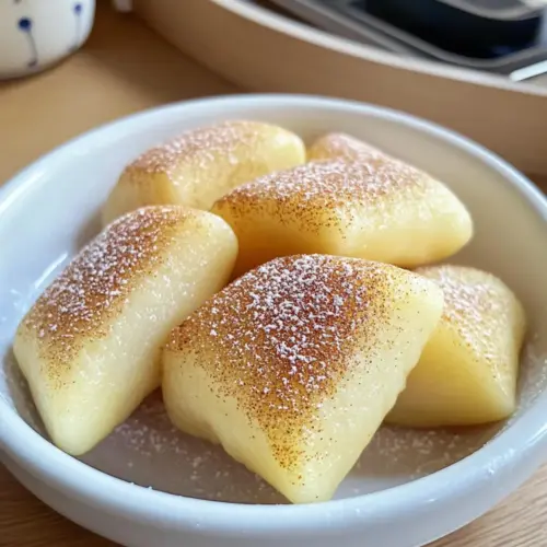 Pfannengebratene frische Milch-Mochi