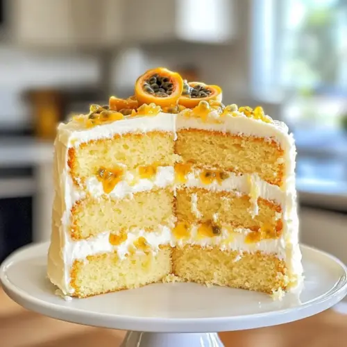 Passionsfrucht-Schichtkuchen