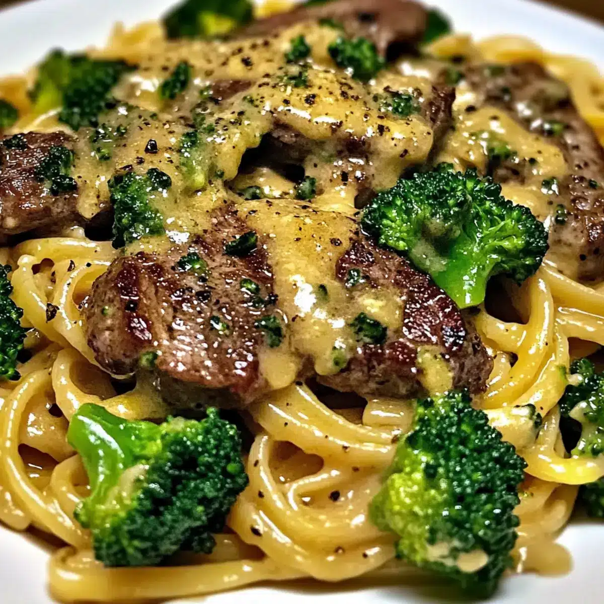 Pasta mit Steak