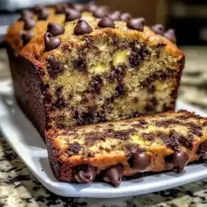 Super feuchtes Schokoladenchip-Bananenbrot