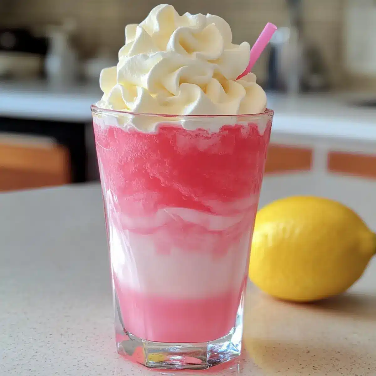 Geschlagene rosa Limonade Rezept
