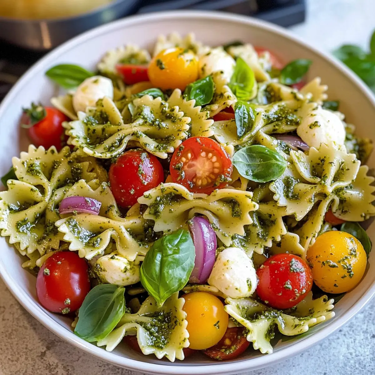 Schmetterlingsnudelsalat
