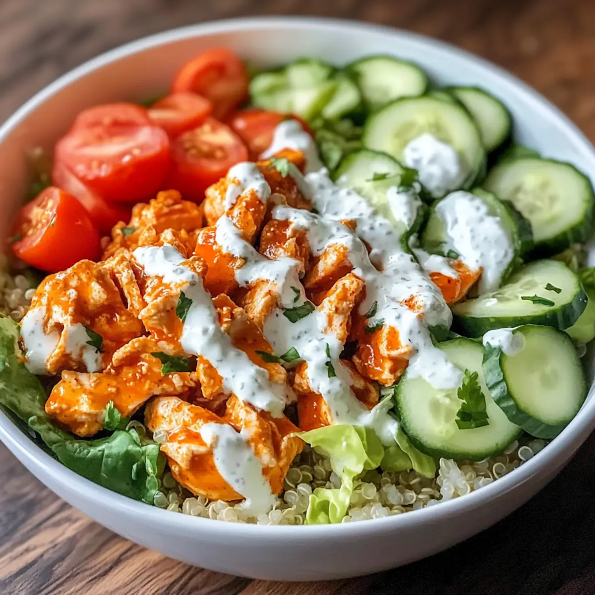 Buffalo-Hühnchen-Protein-Bowl