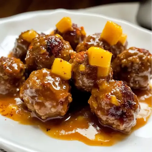 Karibische Mango-Sauce Fleischbällchen
