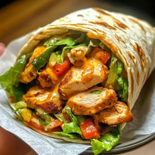 Honig Chipotle Hühnchen Wrap