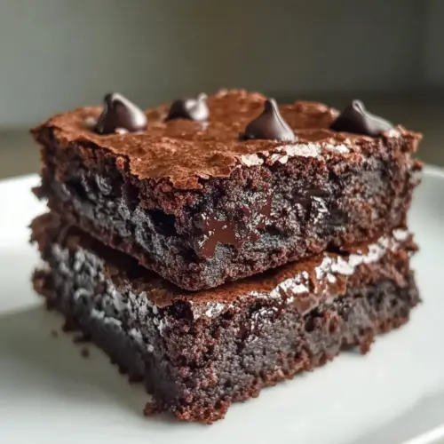 Niedrige Kalorien Griechischer Joghurt Brownies