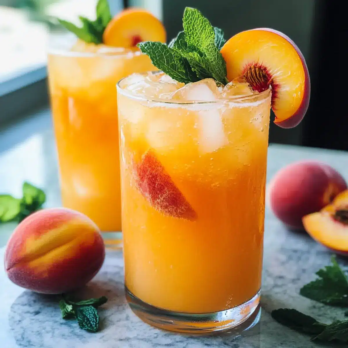 Pfirsich-Limonade