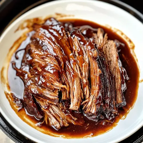 Langsamkocher BBQ Rindfleisch Brust