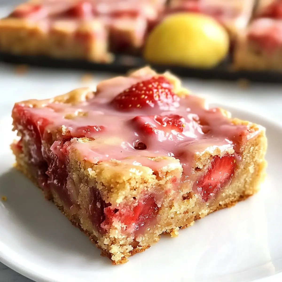 Erdbeer-Zitronen-Blondies